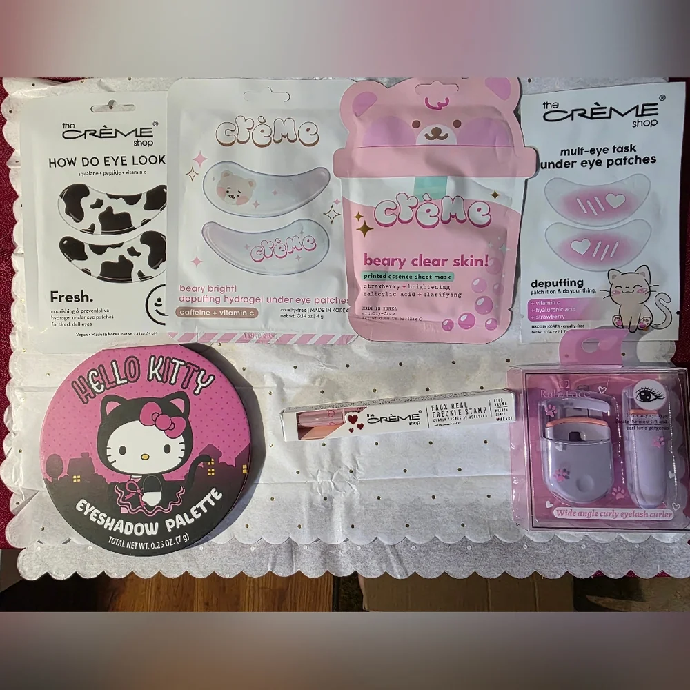 Crème Beary Clear Skin Pink Under-Eye & Face Mask Set - Picture 1 of 3